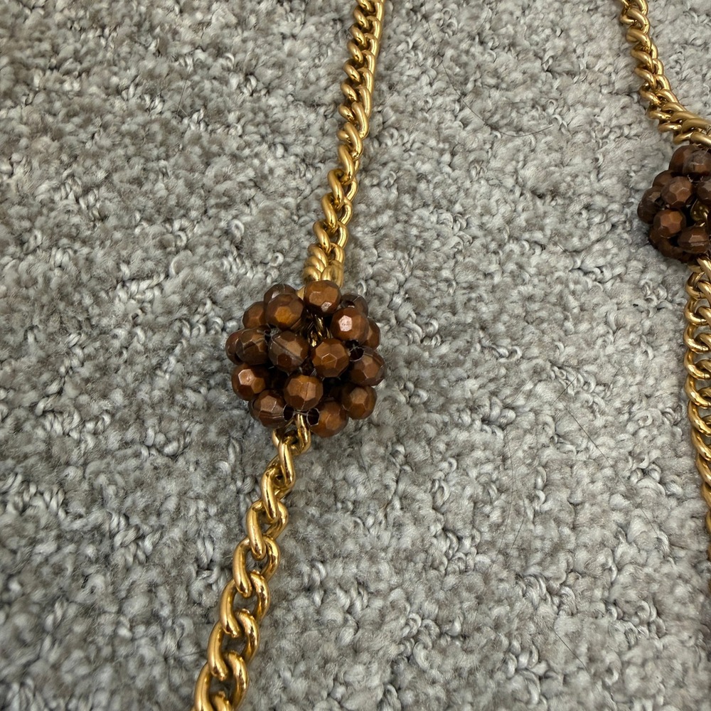 Vintage‎ Beaded Clutch Bag Raffia Crochet Chain Strap Made in Italy Evening Bag - Picture 9 of 10